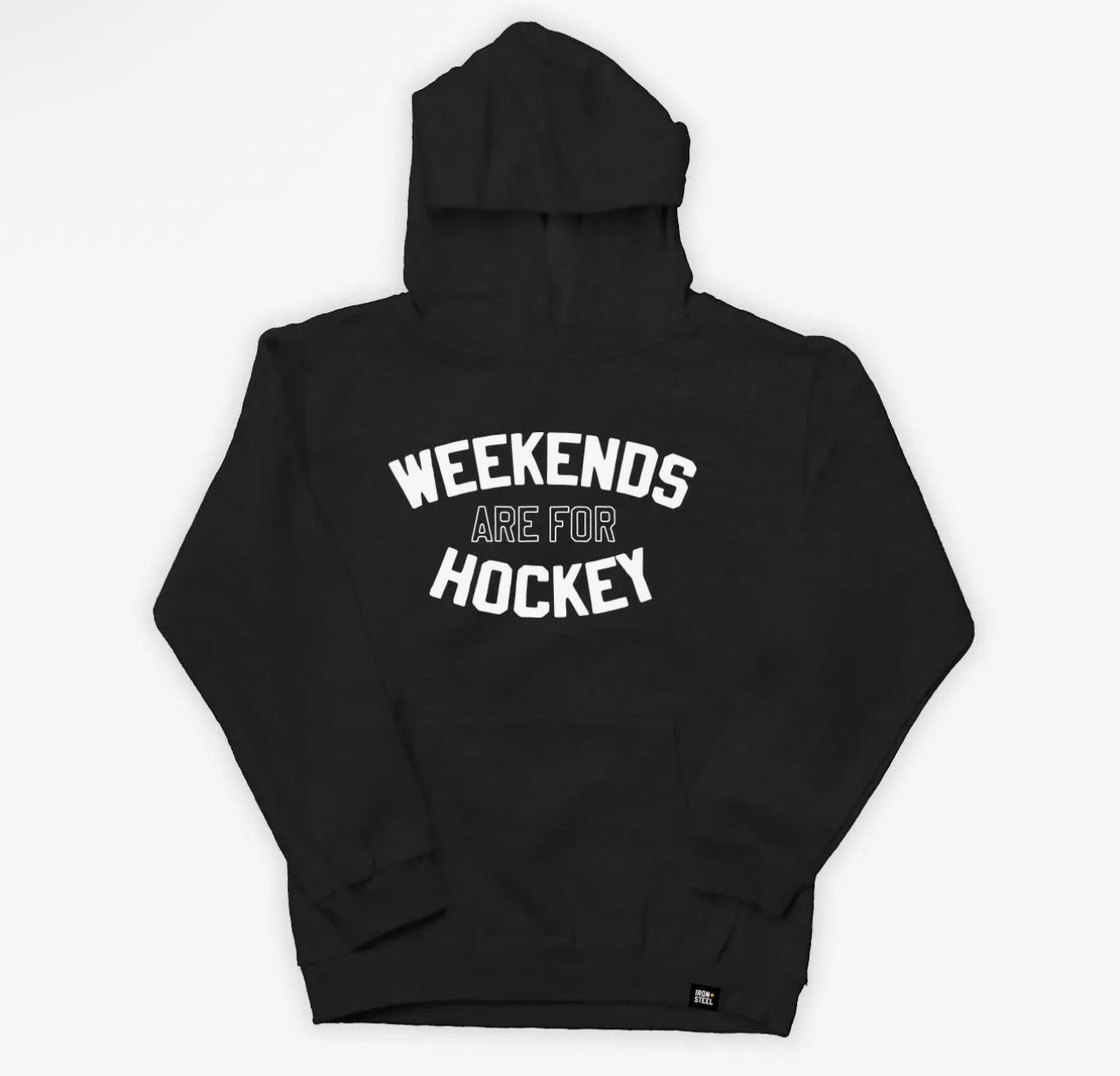 Weekends Are For Hockey Kids Fleece Hoodie