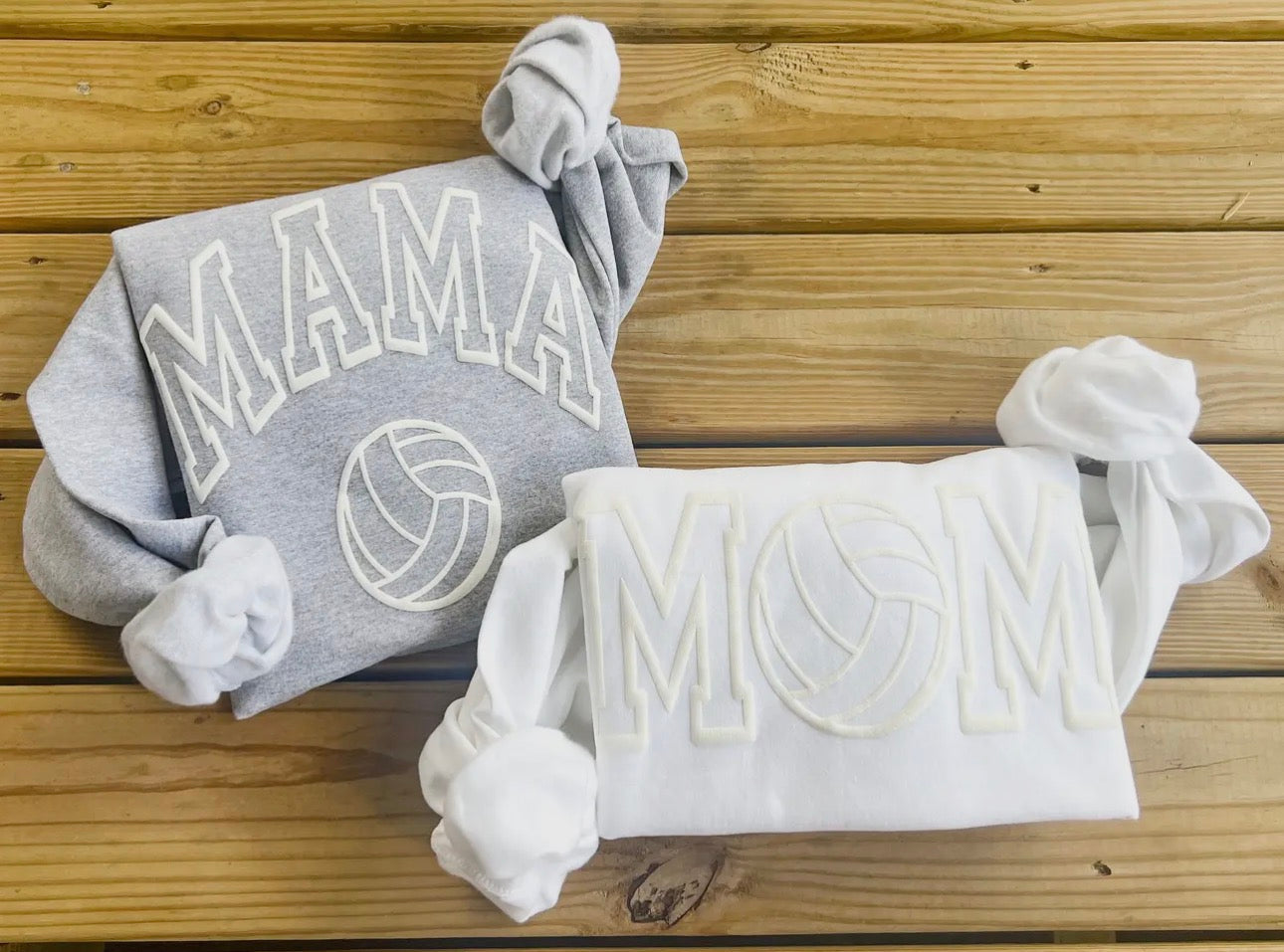 3D Puff Volleyball Mom/Mama Sweatshirt